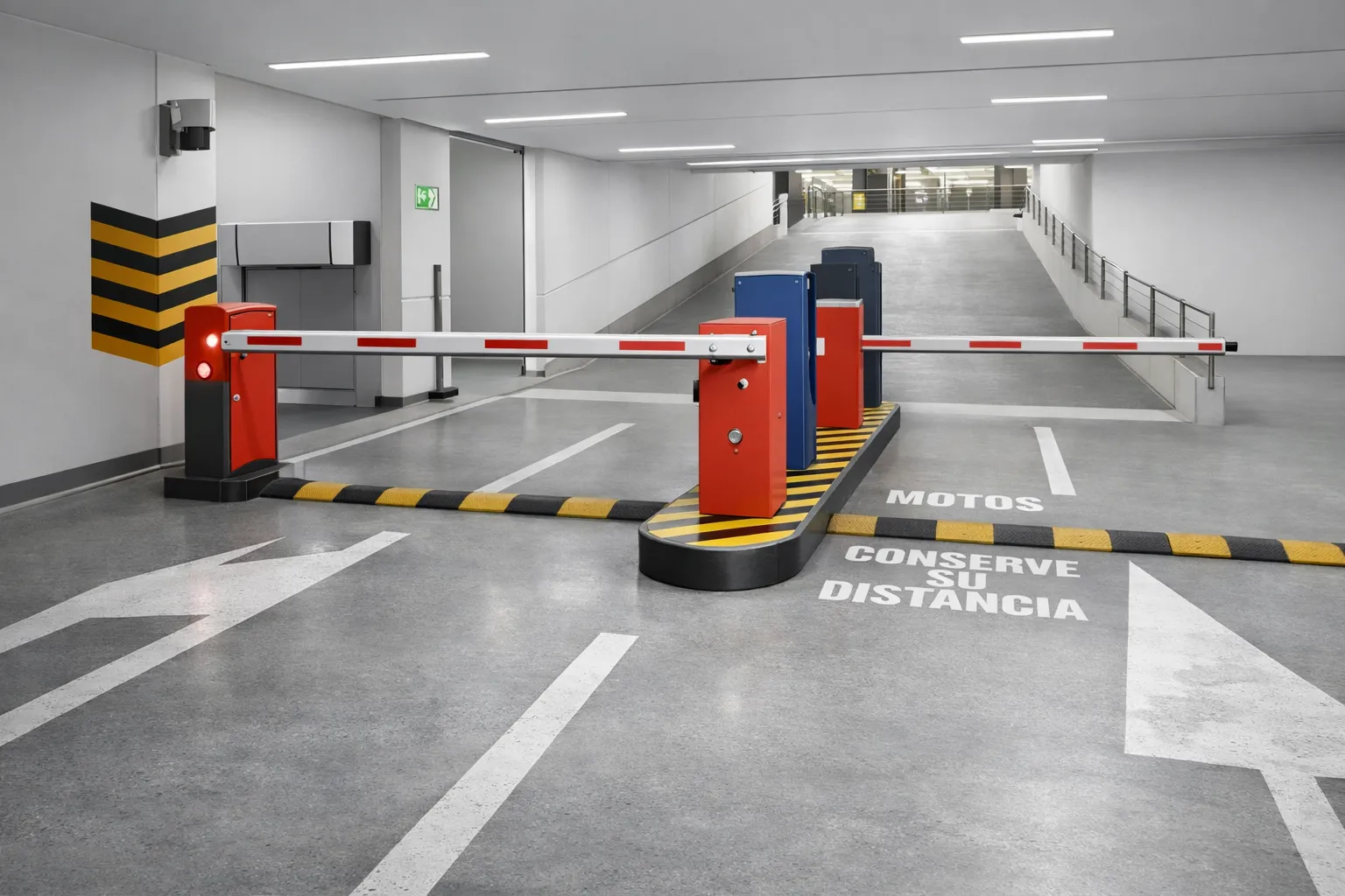 Ingreso automatizado de un parqueadero con talanqueras y control de acceso